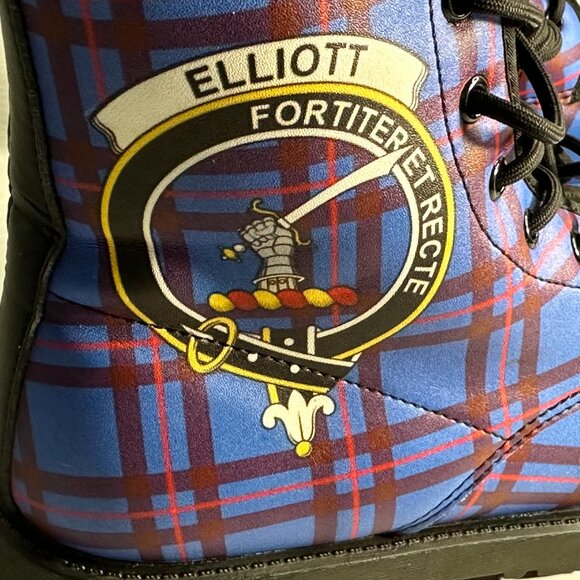 LADIES NEW SIZE 8  SCOTTISH ELLIOT TARTAN BOOTS - Picture 2 of 16